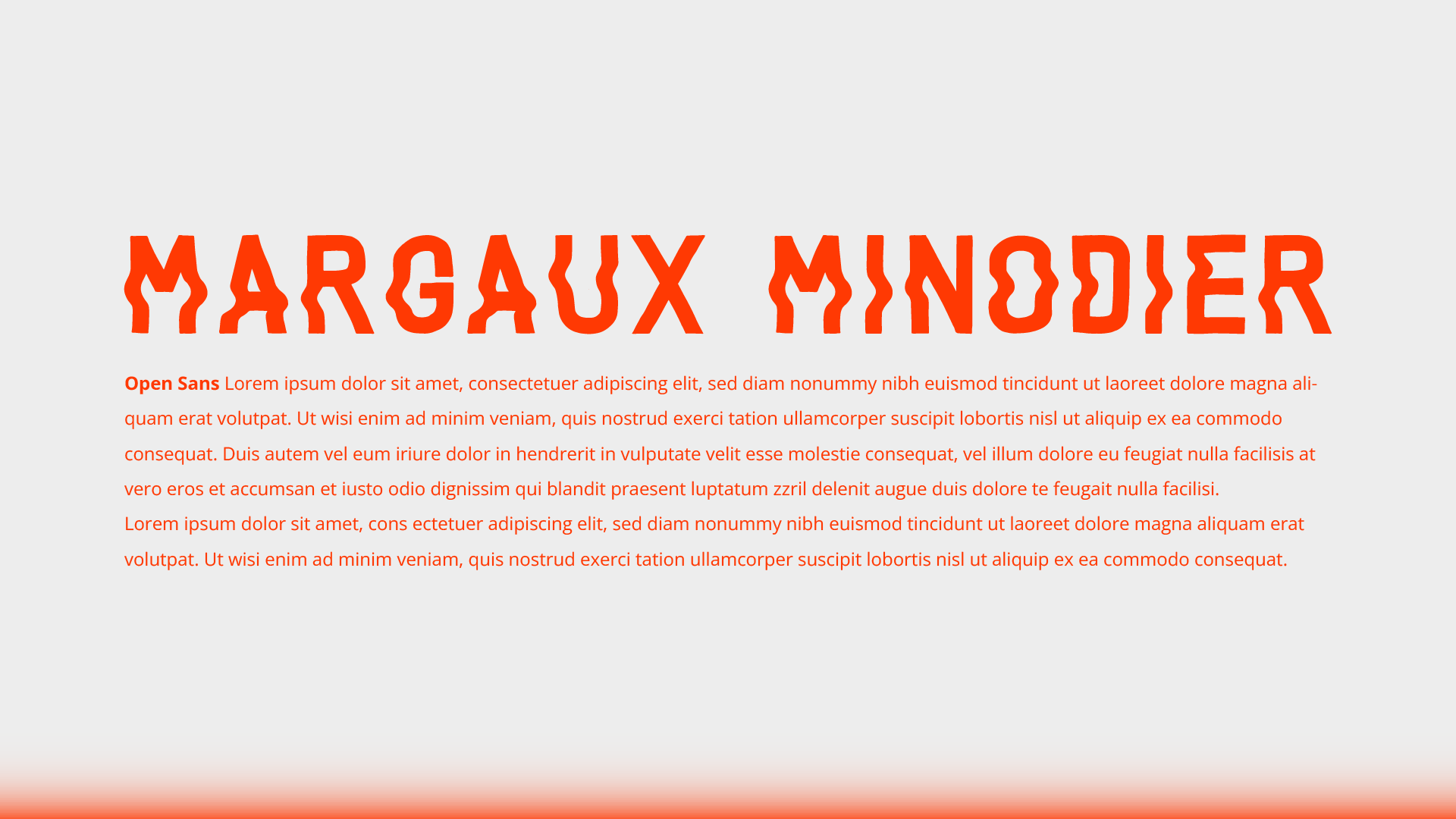 fonts instructions for margaux minodier 
